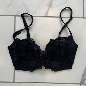Victoria Secret Elegant Black Lace Bra